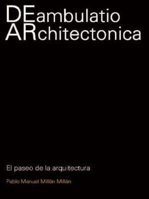 cover image of Deambulatio architectonica